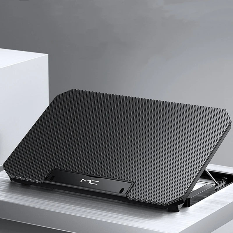 Laptop Cooling Pad for 12-16 Inch – Dual-Fan, Adjustable Stand