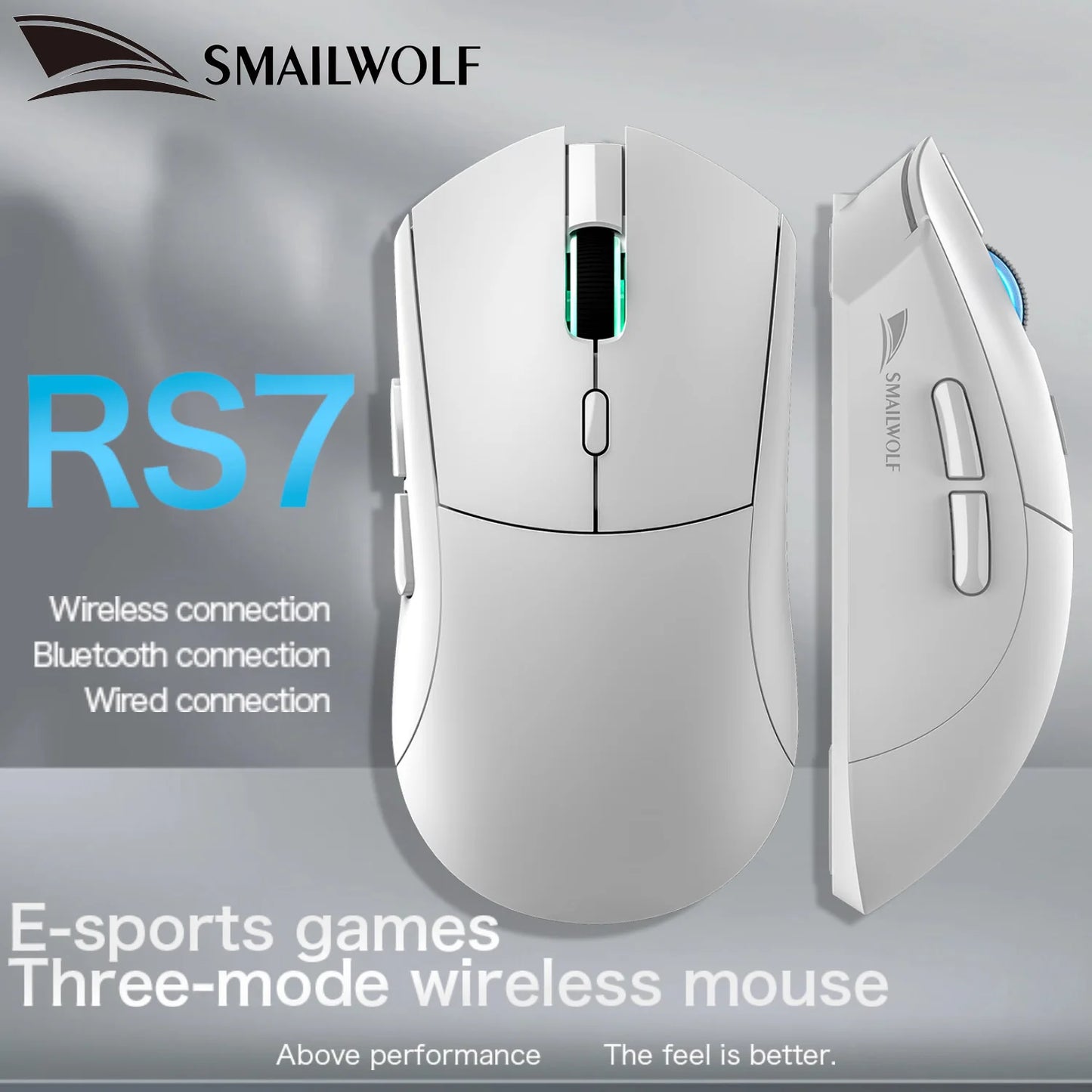 Bluetooth Wireless Gaming Mouse – Rechargeable, 12000 DPI