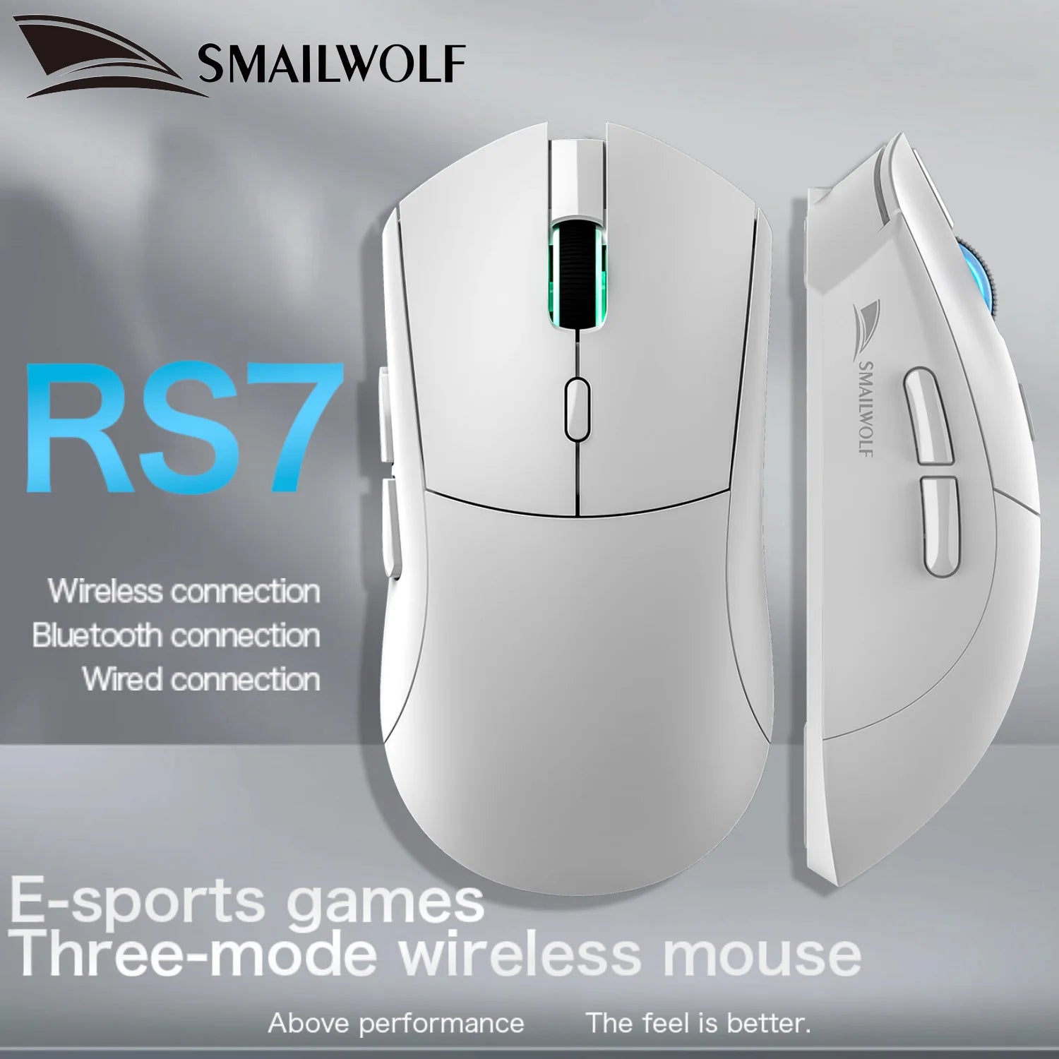 Bluetooth Wireless Gaming Mouse – Rechargeable, 12000 DPI