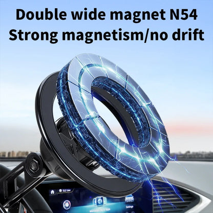 Vacuum Magnetic Car Phone Holder With Foldable Arm