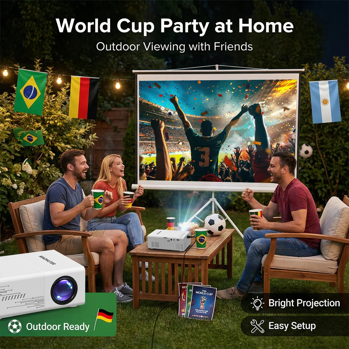 Mini USB Projector 1080p Support for Movies and Video