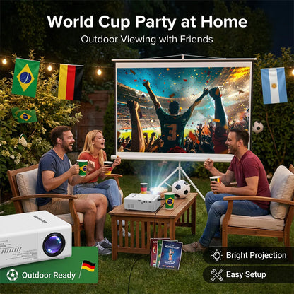 Mini USB Projector 1080p Support for Movies and Video